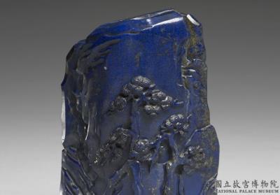 图片[3]-Lapis lazuli miniature mountain with a lohan, Qing dynasty, Qianlong reign (1736-1795)-China Archive